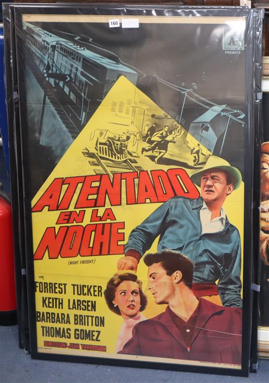 An original one sheet film poster Atendado En La Noche - Night Freight